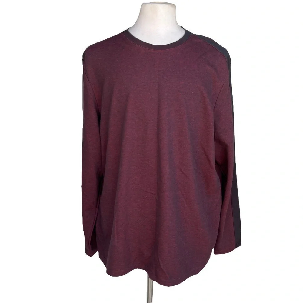 Alfani Men’s Size XXL Maroon Regular Fit Long Sleeve Crew Neck Sweatshirt
